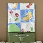 Home Essentials 60" Round Vinyl Tablecloth Flannel Back Fruit Cherry Apple Kmart