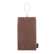 3 Pcs Soft Flannel Pouch Bag With Pearl Button For Up To 5.5 Inch Screen Phone