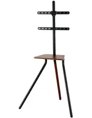 [Artiss] Wooden Tray 24-55 Swivel Height Adjustable Tv Stand in Black