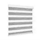 Blackout Zebra Roller Blind Curtains 180x210 Grey Marlow