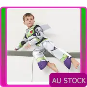 Kids Buzz Lightyear Costume Toy Story Disney Child Boys Jumpsuit Cosplay Wings