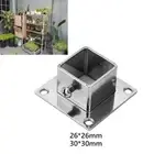 5 Pieces Square Post Flange with Screws Post Anchors Anti Rust Heavy Duty Deck