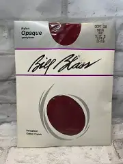Vintage Size B Bill Blass Opaque Pantyhose Berry Colored NEW Sandalfoot