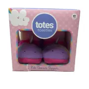 New Totes Toasties Kids Unicorn Slippers New In Box Kids Size Medium (13-1)