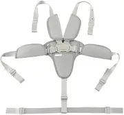FEQDWOX 5 Point Safety Belt High Chair Seat Belt Multifunctional Child Safety Belt High Chair Belt with Shoulder Padding Holding Strap for Pram Buggy