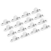 20Pcs PVC Conduit Saddle Pipe Clip 25mm Conduit Clamp with Base White