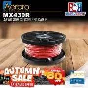 Aerpro MX430R MAXCOR 30M 4AWG Silicone Amplifier Power Cable - Red