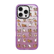 iPhone 16 Pro Impact Case MagSafe Compatible English Bulldog Yoga