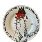 New Set of 4 Dr. Seuss The Grinch’s Small Heart Grew 3 Sizes Salad Plates