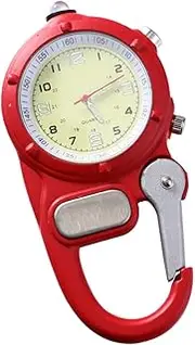 [WOFASHPURET] Carabiner Watch with Light Mountaineering Watch LED Watch Fob Watch Climbing Watch Quartz Movement Watch Watches Camping Watch Outdoor Watch Clip-on Watch Backpack Watch Alloy