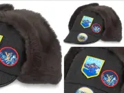 Louis Vuitton Limited Alpes Fur Cap Hat Fur Pelz-Mütze Heritage Patch New M