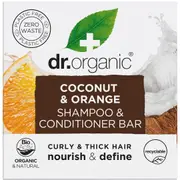 Shampoo & Conditioner Bar Coconut & Orange Curly&Thick Hair - 75g