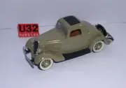Lindberg 21119 N Gauge Building Kit 1/32 57' Ford Coupe Mounted
