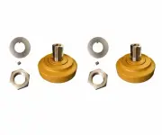 2 Factory New Cat Style Scraper Floor / Ejector Rollers w Hardware- 6J-1702