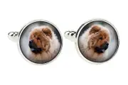 Chow Chow cufflink with a picture Art-Dog