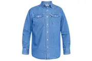 Duke Mens D555 Western Denim Kingsize Shirt (Stonewash) - UTDC103