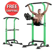 Push Up Multifunction Green Pull Up Bar Power Dip Station Pull-up Home Exercise