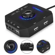 Professional Computer USB Sound Card 7.1 Channel Audio Adapter For PC Laptop C