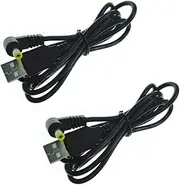 DZYDZR 2 pieces USB A 4.0 mm x 1.7 mm DC hollow plug 5 V 2 A power cable (1 m)