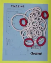 1980 Gottlieb Time Line Pinball Machine Rubber Ring Kit