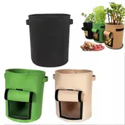 3X 10 Gallon Potato Grow Planter Container Bag Pouch Root Plant Growing Pot Side