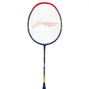 Li-Ning G - Force 3500 Superlite Carbon Fibre Strung Badminton Racket with Full Racket Cover (Navy/Red)
