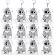 12 Pcs Plush Koala Stuffed Animals Bulk Cute Koala Bear Stuffed Keychain 4 Inch Adorable Koala Plushie for Boy Girl Birthday Party Gifts Carnival Classroom Prizes Christmas Stocking Stuffers