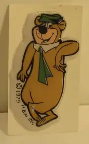 Yogi Bear Puffy Sticker 2" Tall Hanna Barbera 1979