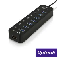 在飛比找momo購物網優惠-【Uptech】UH270C 7-Port +1-Port 