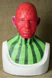 Silicone Mask "Mr Watermelon" Halloween Masks Old Man Realistic, Hand Made
