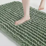 Soft Plush Microfiber Bathroom Rugs, Absorbent Bath Rugs Non Skid Machine Wash D