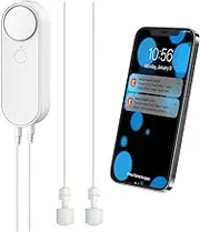 WiFi Water Level Detector, Intelligent Water Sensor Alarms, Separate 5M Dual Detection Line, Left and Right Dual Alarms, Remote App Monitoring, Dual Alerts, 2 AAA Battery Operated