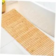 Bamboo Bath Mat Large Long Wood Bath Mat,16x48 Inch Non Slip Natural Slat