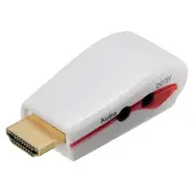 1080P HD Multimedia Interface Male to VGA Female Video Converter Adapter with USB Power Audio Cable
