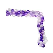 ANYPARTY Balloons Purple White 110Pcs Garland Arch Party Decor