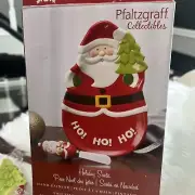 Pzaltgraff Collectibles Holiday Santa Plate And Spreading Knife New In Box