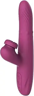 Rose Revolving & Thrusting 8.8" Rabbit Vibrator