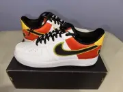 Mens Size 11 NIKE AIR FORCE 1 '07 LV8 WHITE/BLACK-ORANGE FLASH (RAYGUN) *RARE