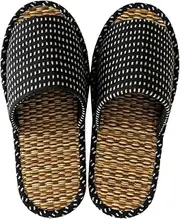 オカ(OKA) Tatami Slippers, Made in Japan (Grass & Root, Japanese)