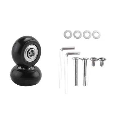 2 Sets of Luggage Suitcase Replacement Wheels Axles Deluxe Repair Tool OD6389