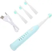 BAZEITFLOW 1Set Portable Charging Electric Toothbrush for Soft Bristle Replacement Heads Design for Ages Fun and Easy Brushing Experience