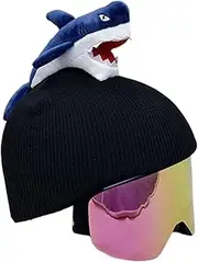 Helmet Cover for Skiing - Cute Snowboard Helmet Knitted Cover - Adorable Skiing Decoration for Kids, Teens, Adults