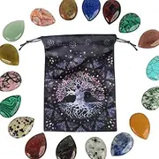 Vitsrisea Tarot Card Case - Tarot Bag with Moon Phases and Drawstring | Soft Tarot Deck Case, Organizer, Protective Bag for Reading Cards, a, Fare riferimento alla descrizione, Please refer to