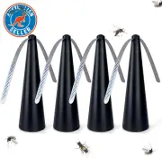4 Packs Outdoor Fly Repellent Fan, outside or inside Table Use, Fly Fans for Tab