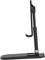 ARTSEWPLY 1Pc Adjustable Desktop Phone Rack Retractable Cellphone Holder for Smartphones and Tablets Under for Live Streaming and Conferencing Black Finish
