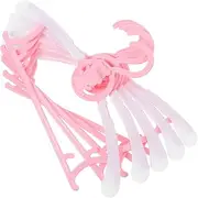 GLEAVI Infant-Friendly Boys and Girls Coat Hangers Plastic Trouser Hangers Stand Nursery Space-Saving