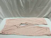 M657 LIVELY The All Day Lounge Pants LW421 Shell Pink Stripe Womens Size Large