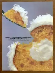 1986 Duncan Hines Snowball Cake Vintage Print Ad/Poster Food Snack 80s Art Décor