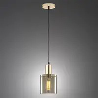 在飛比找momo購物網優惠-【Honey Comb】工業風煙灰色電鍍玻璃吊燈(F5039