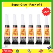 Super Glue - Pack of 6 x 3g Tubes